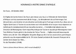 2022 10 10 SIX-FOURS HOMMAGE A NOTRE DAME D AFRIQUE (0)